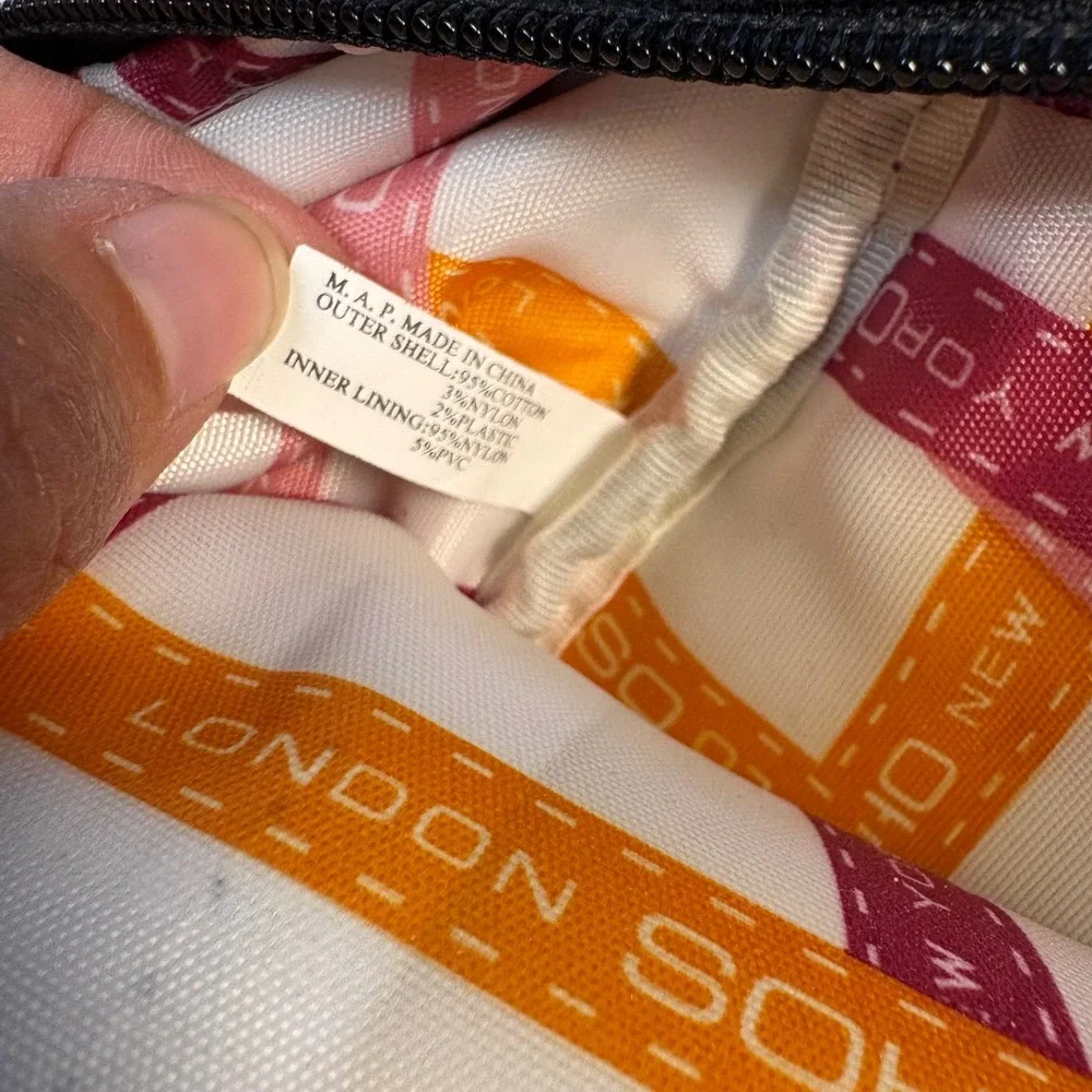 London Soho, Makeup Bag Set, Black White, OS, Good